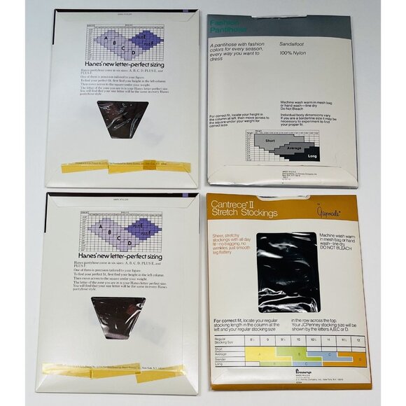10pr VTG Womens Average B Medium HOSIERY Pantyhose Stocking Thigh-Highs NIP NEW - Picture 5 of 7